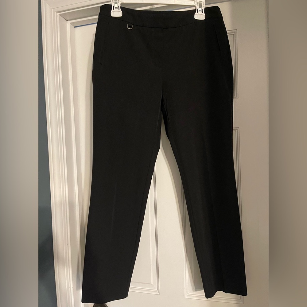 Adrianna Papell Black Straight Leg Pants